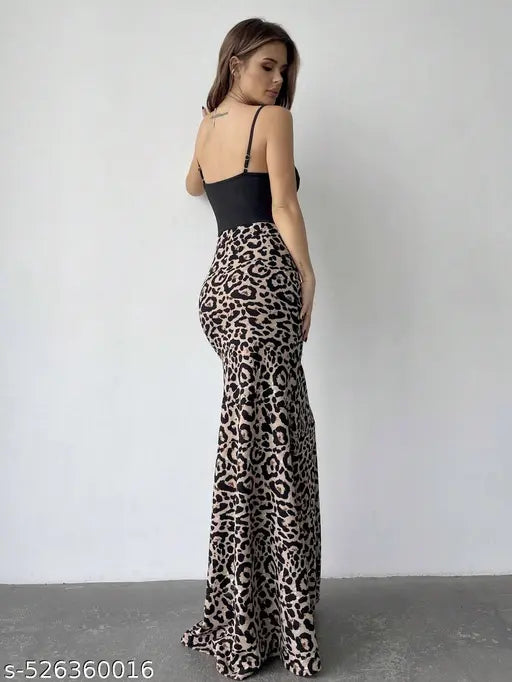 Bold Leopard Print Maxi Dress – Sleeveless & Bodycon Fit